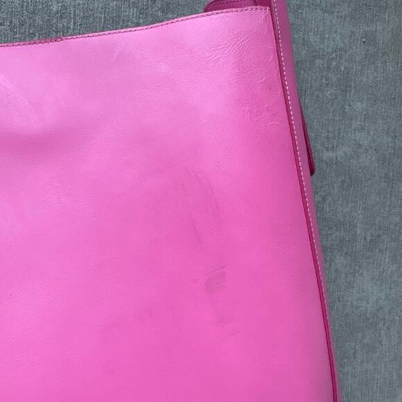 $750 Wandler Lotta Large Pink Leather Tote Bag - Picture 3 of 8